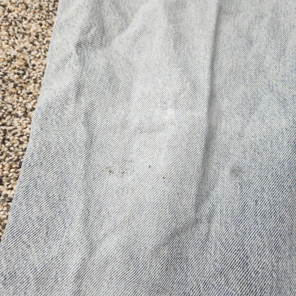 Levi‎ Strauss Signature 540 Relaxed Fit Light Wash Distressed Blue Jeans 38x31